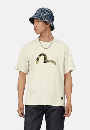 SEAGULL BROCADE - T-shirt con stampa - ecru
