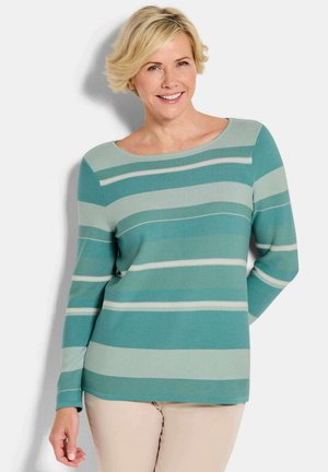 PULLOVER MIT RINGELMUSTER - Pullover - sage patterned