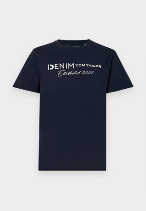 TOM TAILOR DENIM T-shirt med print - sky captain blue