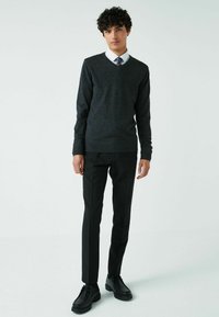 Next RICH V-NECK - Neule - charcoal grey