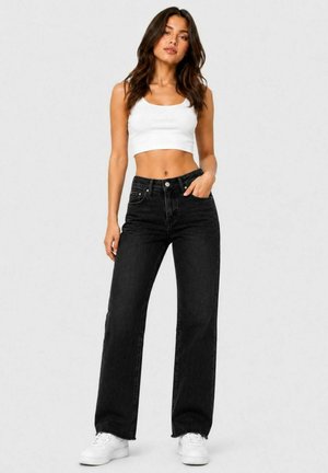 GIRL VIVI, ELARA JEANS STRAIGHT-FIT JEANS - Vaqueros rectos - schwarz