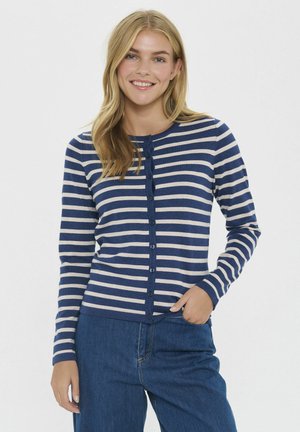 STRIPED  - Gilet - pageant gray morn stripe
