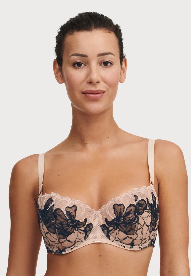 Chantelle FLEURS SIGNATURE HALF CUP BALCONY BRA Beugel BH golden