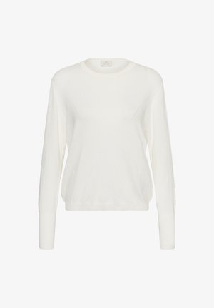 Kaffe, KALIZZA ARGYLE PULLOVER LS - Trui - chalk