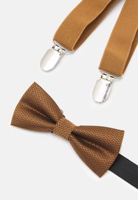 Only & Sons ONSBOWTIE SUSPENDER UNISEX SET - Pajarita - brown sugar