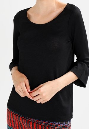 Langærmet T-shirt - black