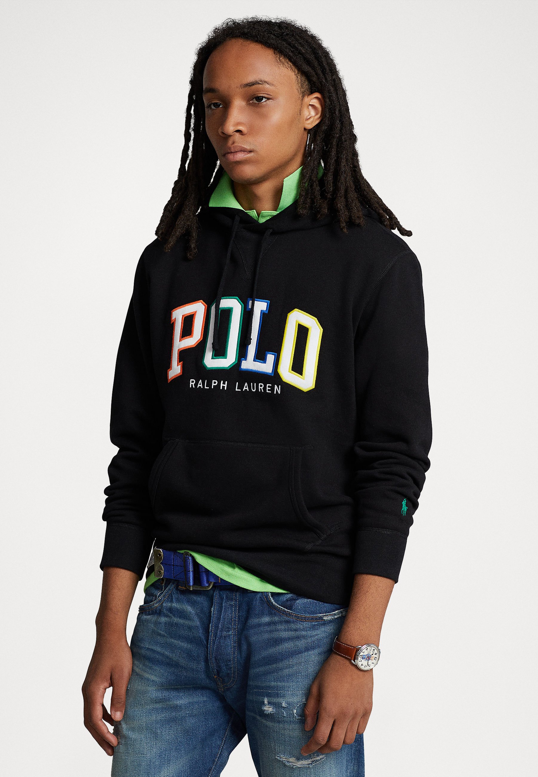 Polo Ralph Lauren THE RL FLEECE LOGO HOODIE - Sweatshirt - black/noir -  ZALANDO.FR