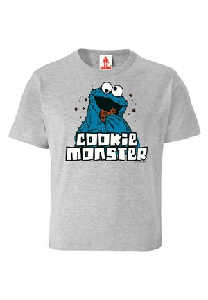 KRÜMELMONSTER - Print T-shirt - grau