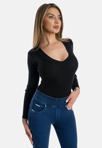 Freddy Farkkuleggingsit - dark jeans seams on tone