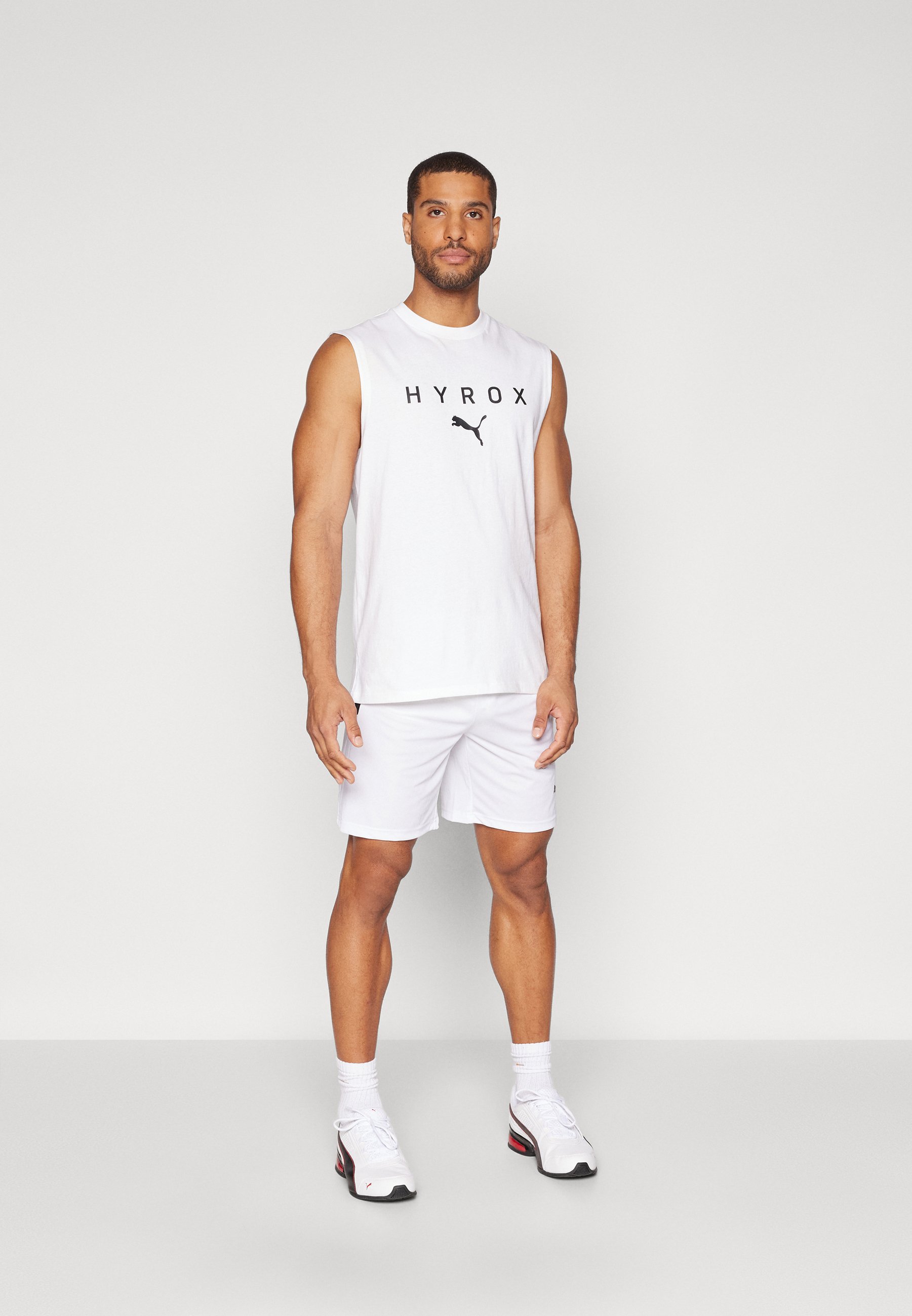 Puma PUMA X HYROX CUTOFF TANK - Top - white - Zalando.ie