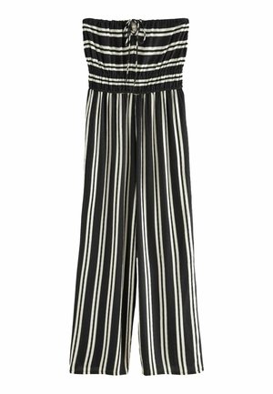 BANDEAU  TALL - REGULAR FIT - Lühikeste varrukatega bodi - black white stripe