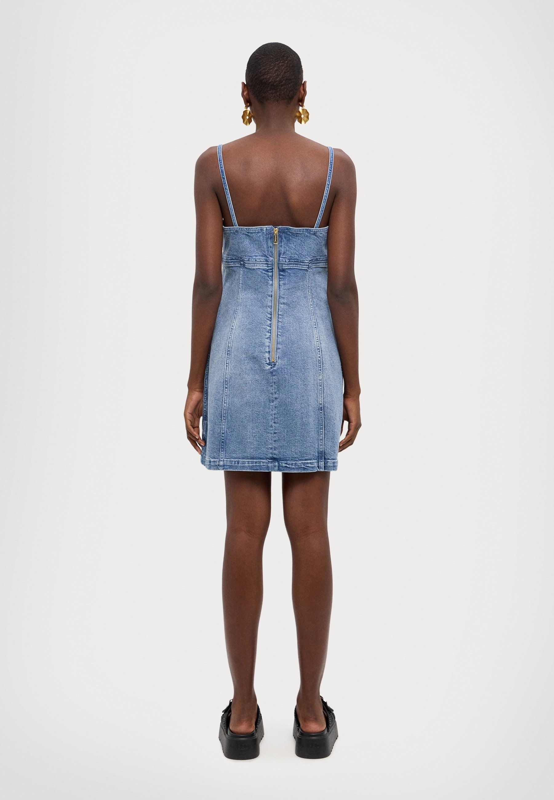 MICHAEL Michael Kors Denim dress - white - (Pre-owned) - Zalando.ie