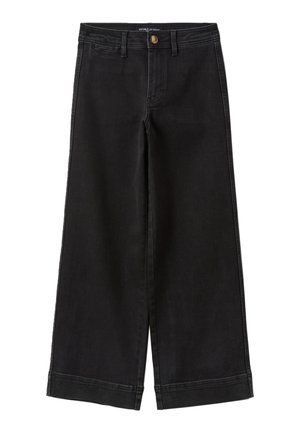 OVS, WIDE LEG JEANS - Flared Jeans - black