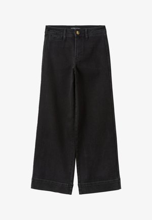 OVS, WIDE LEG JEANS - Flared Jeans - black