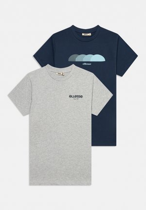 Ellesse, MALNER 2 PACK - Тениска с щампа - navy/light grey