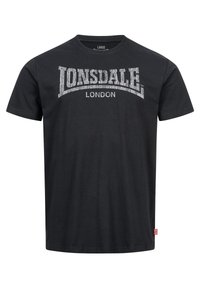 NORMALE PASSFORM LOGO KAI - Nyomott mintás póló - black