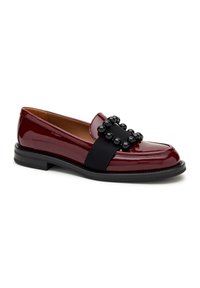Frau Shoes GLOSSY WITH ACCESSORY - Scarpe senza lacci - burgundy