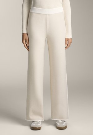 OYSHO CONTRASTING PIPING - Housut - beige