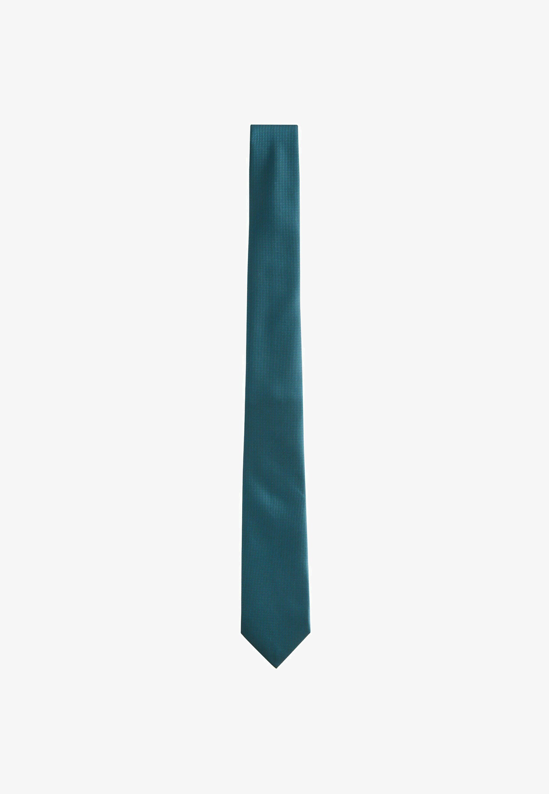Cravatta Uomo In Raso Verde Tinta Unita DQT - Classica E Elegante Per Matrimonio - Foto 4