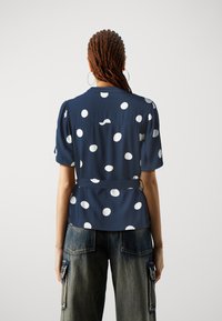 VILA VIALA - Tričko s potlačou - navy blazer/white
