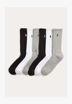 Polo Ralph Lauren CREW 6PK-CREW SOCK-6 PACK czarny