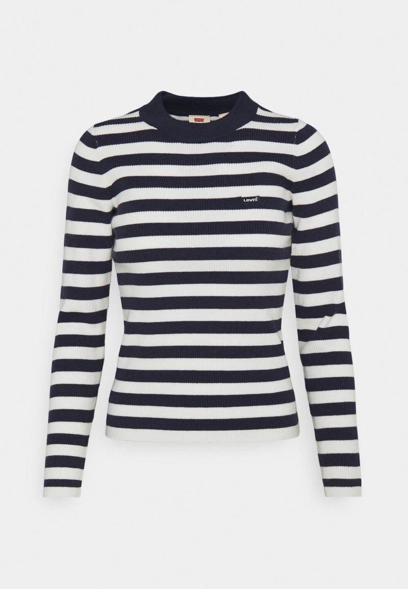 Levi's® CREWNECK RIB SWEATER - Jumper - oreo cookie multi/off-white ...
