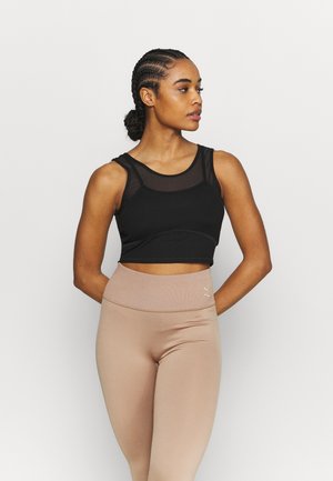 STUDIO LAYERED CROP - Top - black