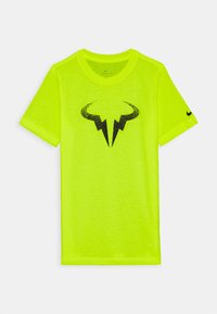 Nike Performance Rafael Nadal Tee Print T Shirt Volt Black Neon Yellow Zalando Co Uk