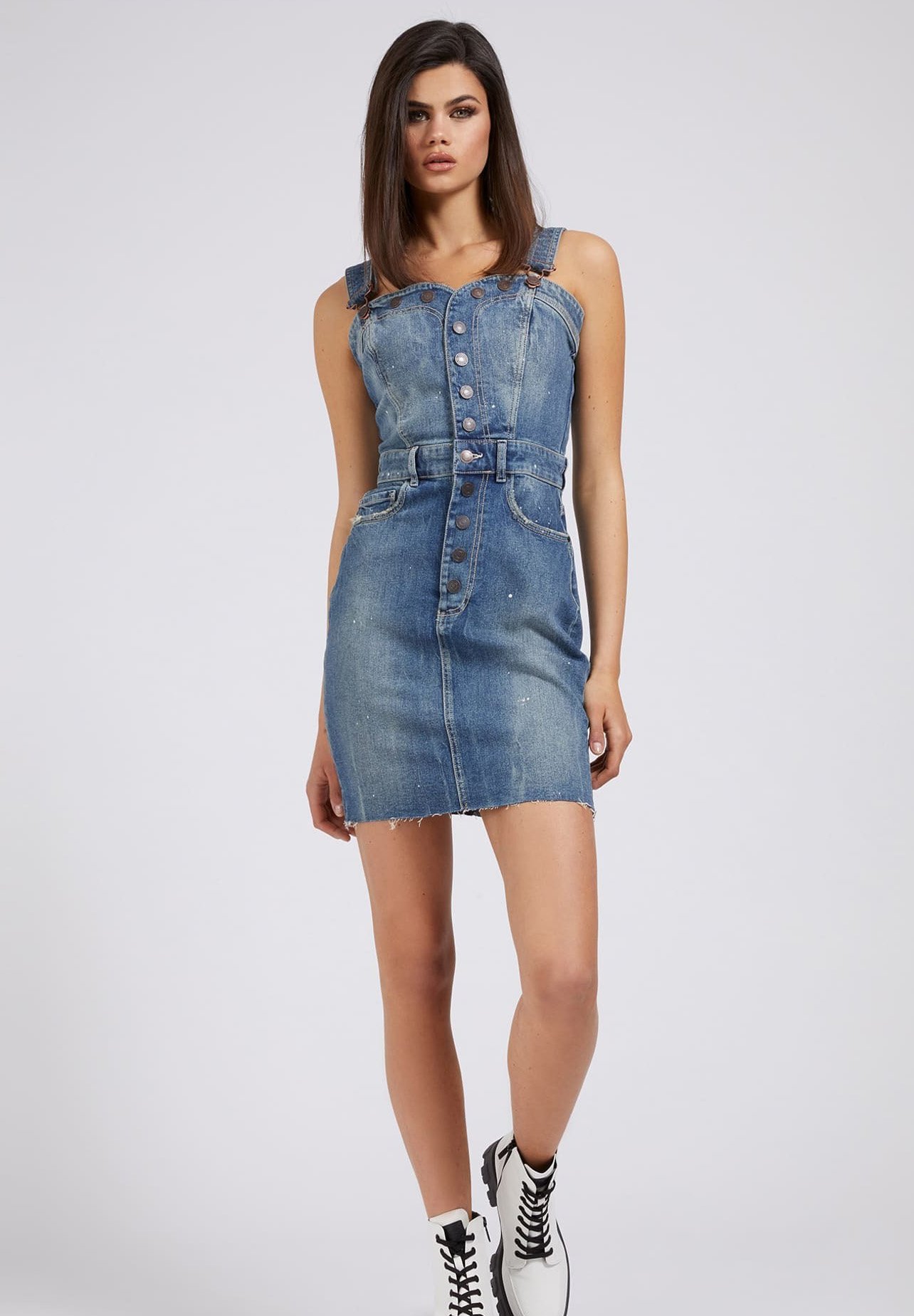 Guess Vestito di jeans - blau/blu - Zalando.it