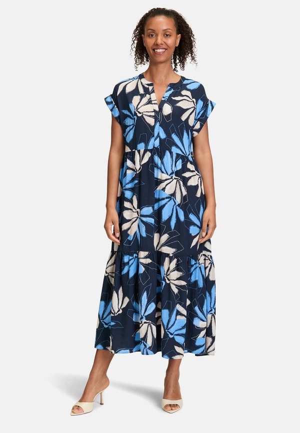 MIT PRINT - Maxikleid - dunkelblau blau
