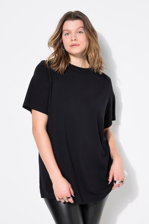 Studio Untold, STUDIO UNTOLD LONGLINE SHIRT 794475 - Basic T-shirt - black