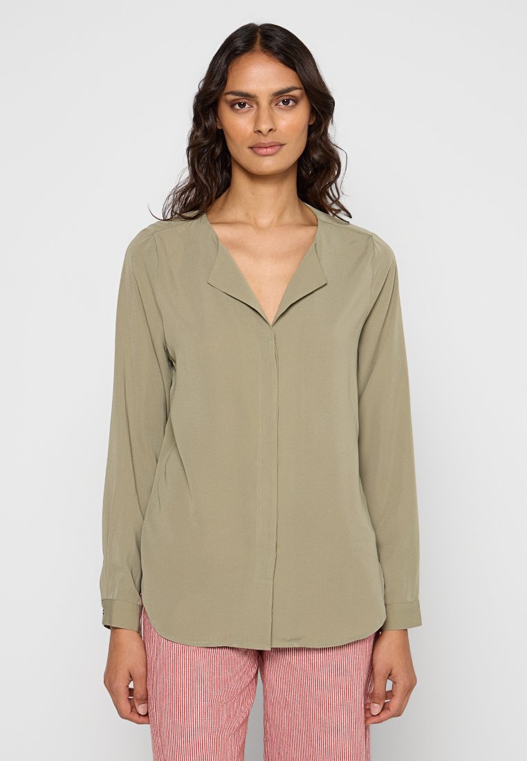 Selected Femme Overhemdblouse olijfgroen