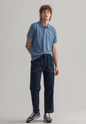 ORIGINAL RUGGER - Polo shirt - denim blue melange
