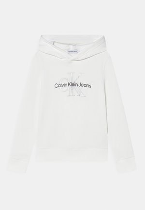 METALLIC MONOGRAM HOODIE - Sweatshirt - bright white