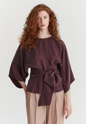 TATUUM, LAMATI 1 - Blouse - muted burgundy