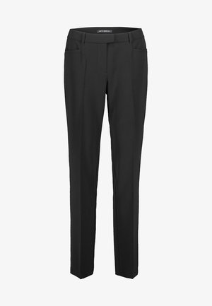 MIT BÜGELFALTE - Trousers - black