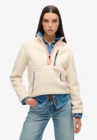 Superdry - OUTDOOR HALF ZIP  - Fleece jumper - ecru Thumbnail Image 1