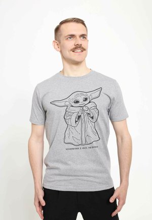 STAR WARS: THE MANDALORIAN WHEREVER I GO UNISEX - T-shirt z nadrukiem