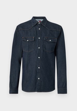 Tommy Jeans REGULAR FIT WESTERN DENIM SHIRT - Chemise - denim dark