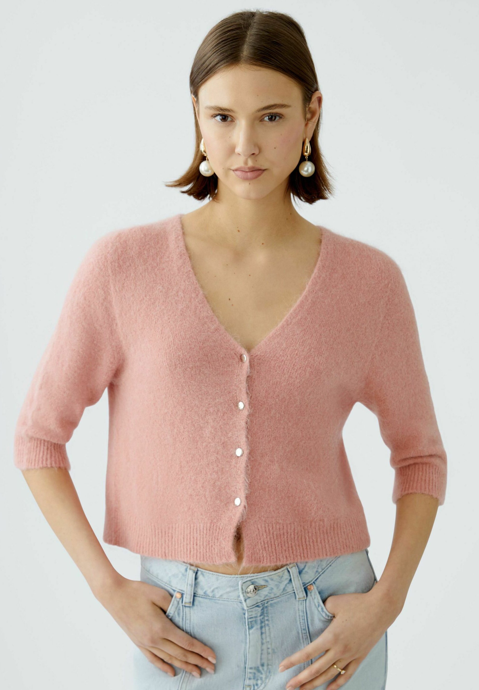 Pull Sans Manches CERRUTI Jeans - Corail - Taille S (36/38) - 100% Coton - Occasion TB