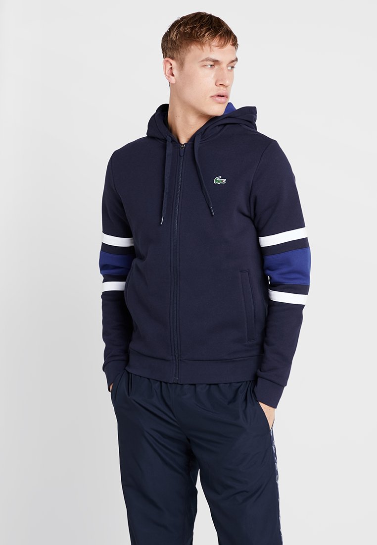 Lacoste sport zip up sweatshirt navy Clearance