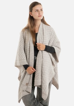 Knit Factory DUSK - Poncho - iced clay beige