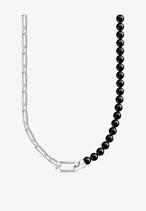 THOMAS SABO, KETTE ONYX BEADS UNISEX - Halskette - silberfarben schwarz