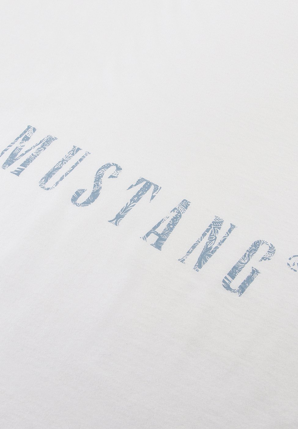 T-Shirt Donna Mustang Alexia C Print - Cotone Morbido Con Stampa Frontale, Vestibilità Leggermente Sciancrata