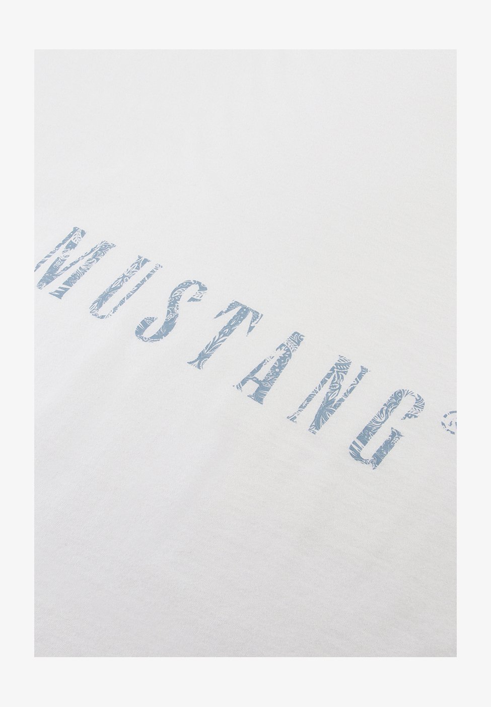 T-Shirt Donna Mustang Alexia C Print - Cotone Morbido Con Stampa Frontale, Vestibilità Leggermente Sciancrata