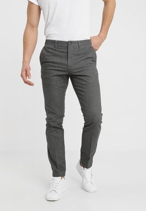 Chino kalhoty - mottled dark grey