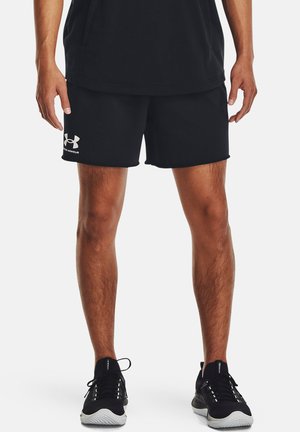 Under Armour RIVAL TERRY - Spordišortsid - black   onyx white