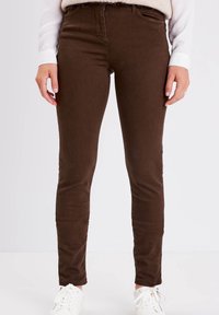 Breal ENG ANLIEGENDE MAGISCHE IN STANDARD - Jeans slim fit - marron foncé