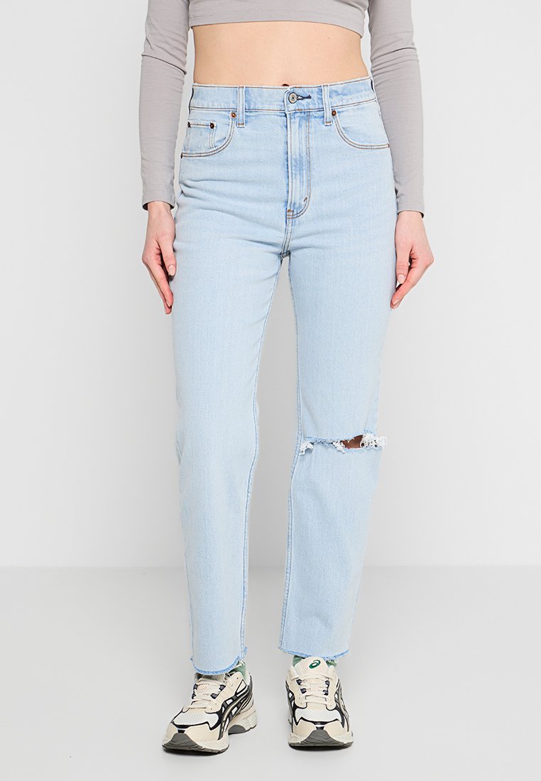 Abercrombie & Fitch Straight leg jeans lichtblauw Abercrombie & Fitch Straight leg jeans lichtblauw