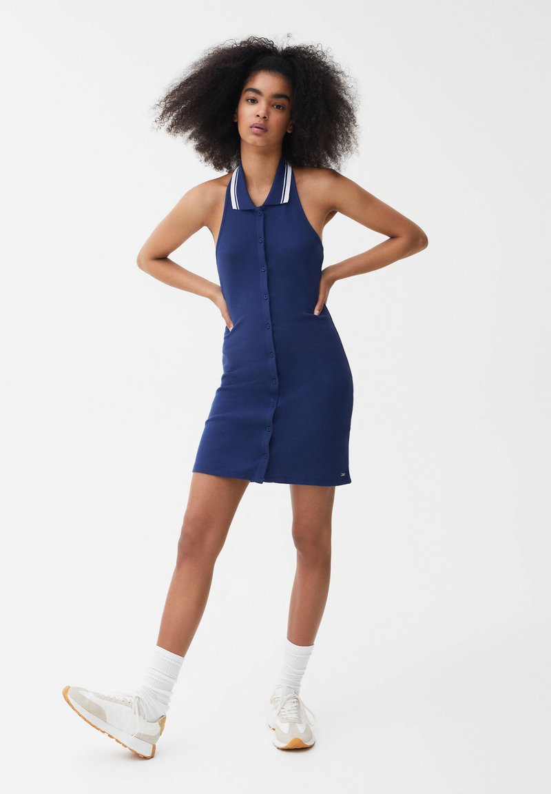 PULL&BEAR Blousejurk donkerblauw